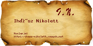 Ihász Nikolett névjegykártya