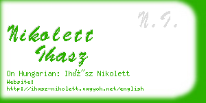 nikolett ihasz business card